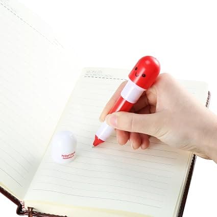 12-pack Mini Pill Retractable Kulspetspennor - Flerfärgad