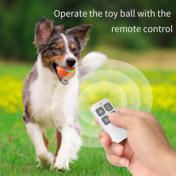 Rörelseaktiverad smart boll leksak hund - Anti-Bite silikon - Automatisk ABS - Flerfärgad - Träning - Husdjursprodukter