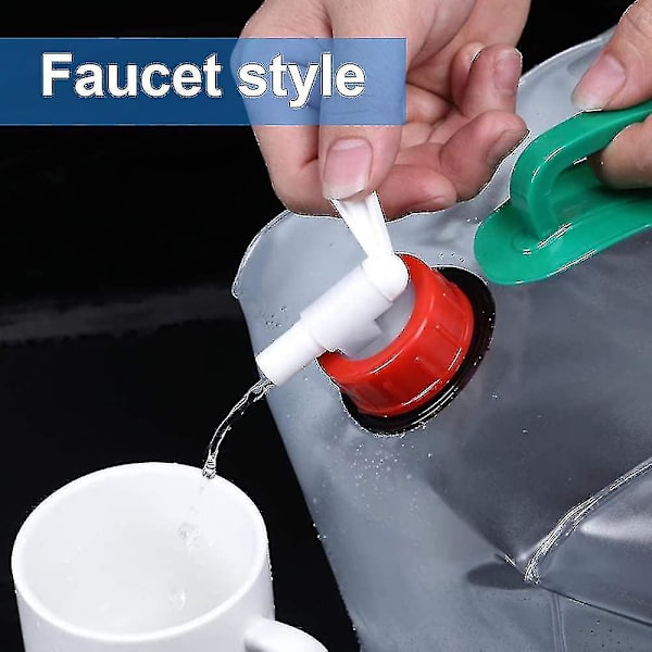 Hopfällbar Vattenbehållare, Bpa-fri Plast Vattenvikbar Bärare（20L）