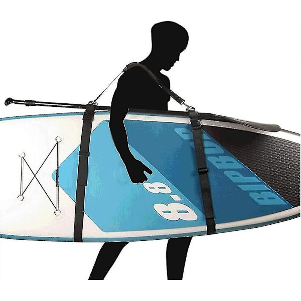 Surfbräda bärrem, paddelbräda rem, justerbar axelrem surftillbehör Yo