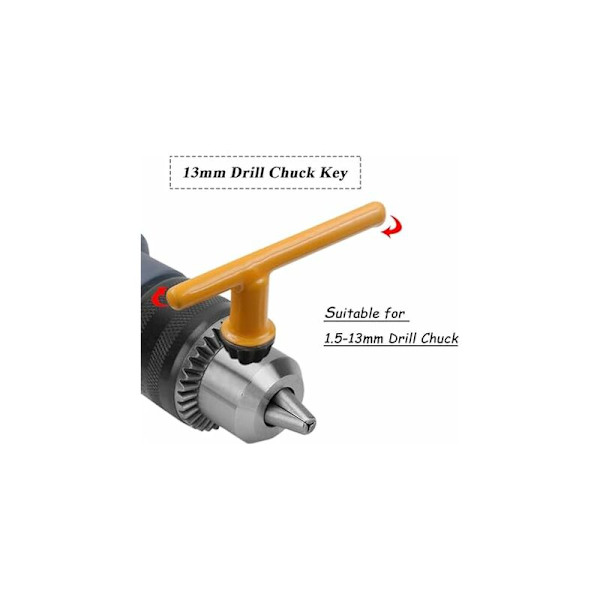 Universal Chuck Wrench Set T-formad borr slagverktyg skiftnyckel ersättning chuck reparationstillbehörssats för 6 mm chuck