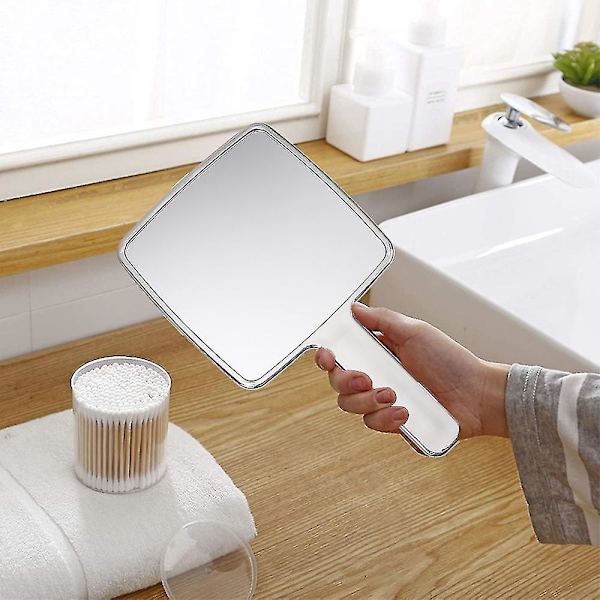 Hand With Comfy För Män Och Kvinnor - Bärbar Handhållen Frisör För Bakhuvud Hårklippning-26（L，silvery）