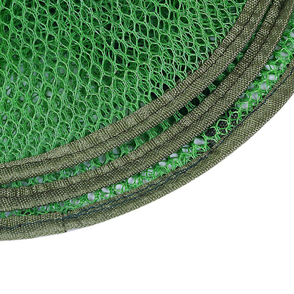 Hopfällbart Fiske Nät Rund Fisk Räka Nätbur Fällbart Fiske Landningsnät Dragkedja Fiskpåse (Nylonnät 200x33cm)