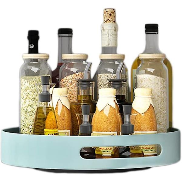 Lazy Susan roterande kryddhylla, metall roterande bricka arrangör för kök eller skafferi skåp bänkskiva skåp bord, 25cm 10in