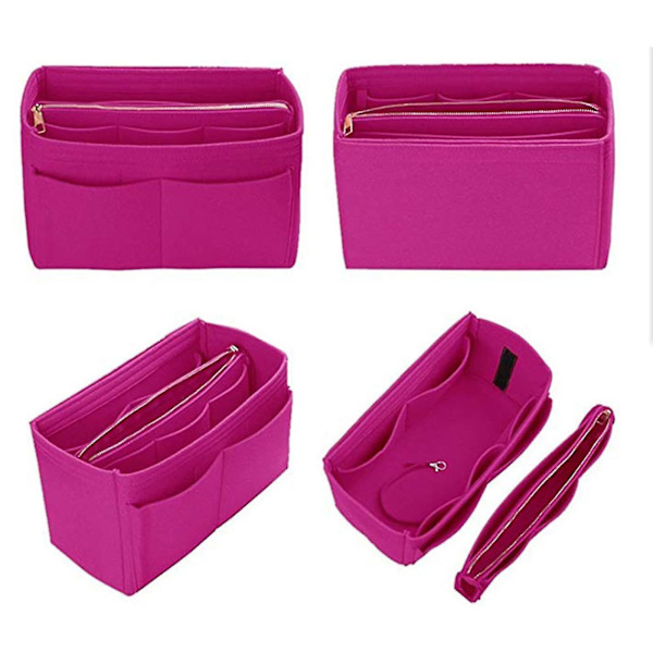 Resväska Organizer Handväska Filtväska Tote Liner Plånbok Insats Kvinnor 3 Storlekar22*11*13Apricot
