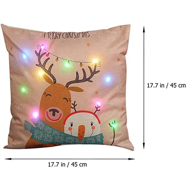 Julbelysning LED Kuddfodral Heminredning Kuddfodral Soffa Blinkande