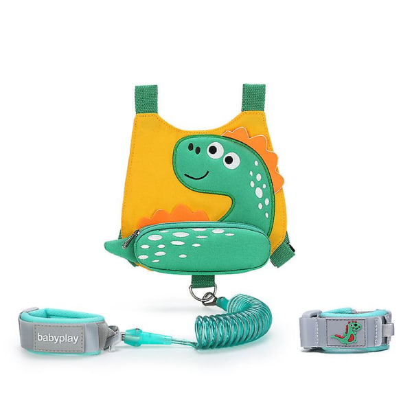 Toddler med anti-förlorad handledslänk, söta dinosaurie-barnselar med armband Armband koppel Rem Tether för baby som går (ropa)