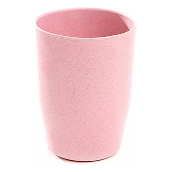 Hammasharjan muki Kylpyhuoneen muki Tumbler-muki Pese Garglen muki Maito Kahvimuki Muovikuppi Lapsille Aikuisille 8 10,5 5,5 cm (Pinkki)