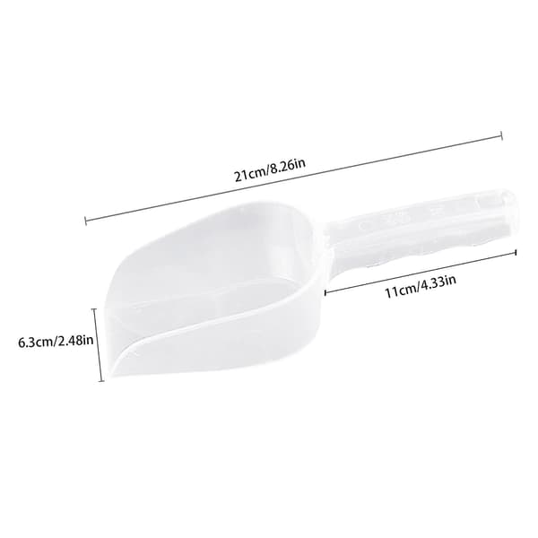 Kökskopor, 2 st Mätande Transparent Plastspade