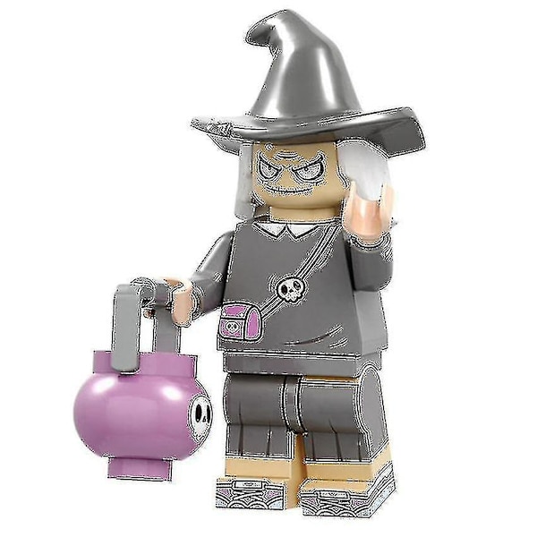 8 st Halloween Vampyr Pumpa Man Mask Man Barn Pussel Monterad Byggsten Minifigur Leksak-2