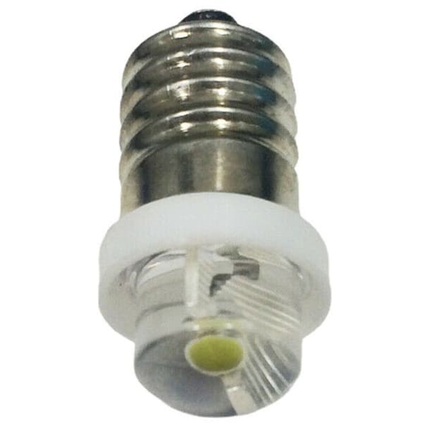 10 stk. E10 4,5V Spot LED Pærer Koldt Hvidt, 6000K