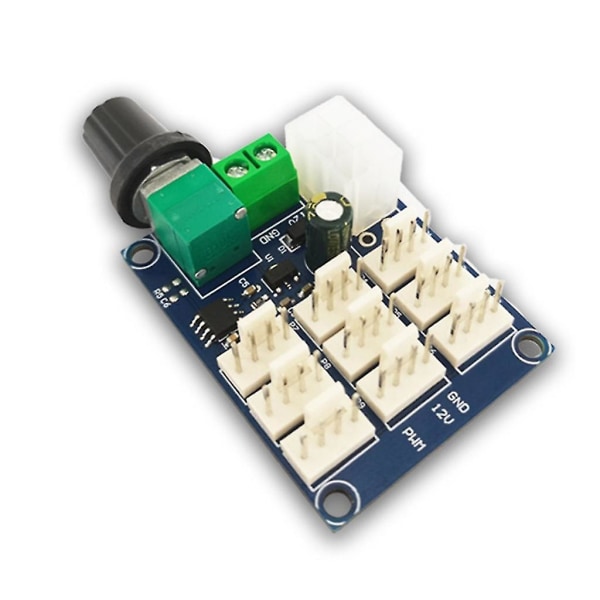 Pwm-hastighetsregler 12v för chassifläkt Multi-channel fläktregulator