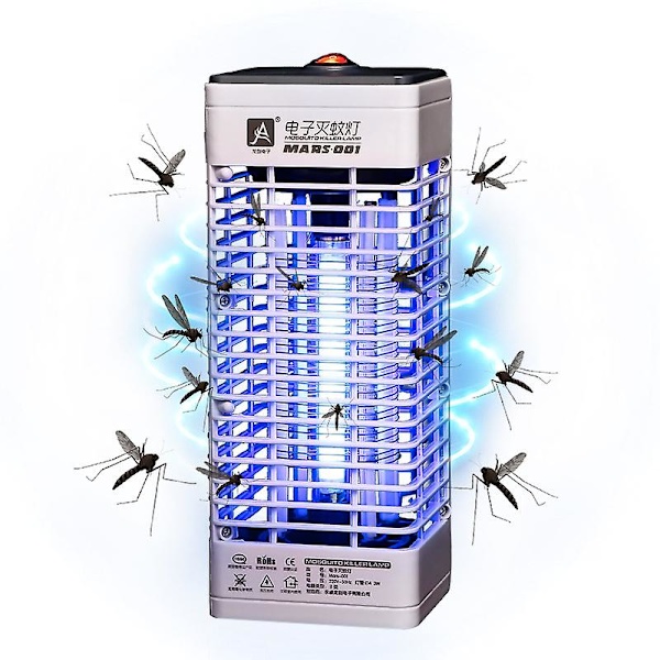 Elektrisk myggdödande lampa, myggdödande ljus med tyst drift, flugdödande lampa, insektsdödare för inomhus- och utomhusbruk
