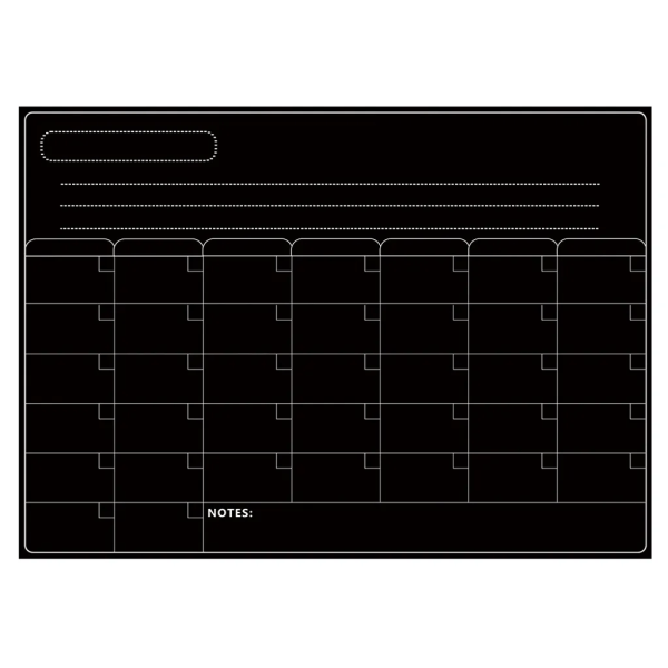 Magnetic Dry Erase Board Kalender Whiteboard Kylsklistermärke Kök Kylskåp Whiteboard för veckovis månadsschema Dagsplanerare Att göra Lista