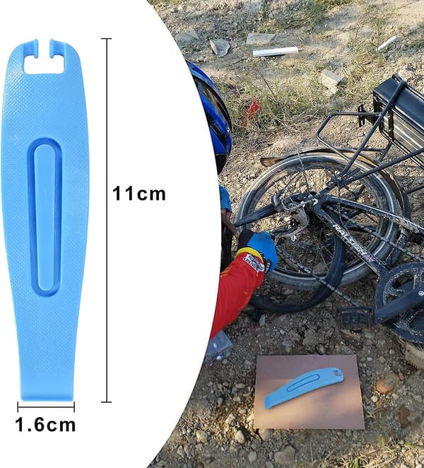 3-pack cykel däck spak verktyg, professionell däckbyte och slangbyte blå