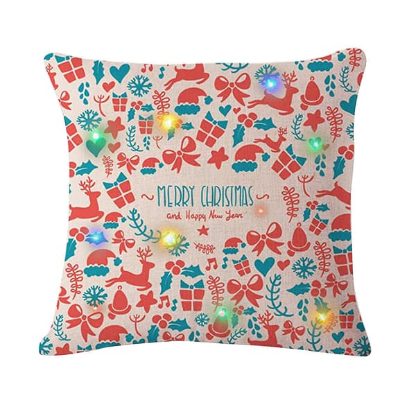 Julbelysning LED Kuddfodral Heminredning Kuddfodral Soffa Blinkande