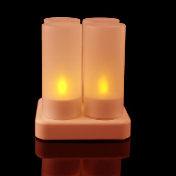 Laddningsbara Ljus LED Ljus Laddningsbart LED Ljus Bröllop LED Ljus Laddningsbart Te Ljus