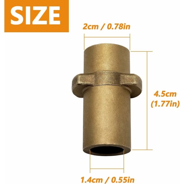 Lumikupla pullon liitin, sovitin sisäkierteellä, kupariliitäntä K??rcher K-sarjan K2/K3/K4/K5/K6/K7 autopainepesuriin