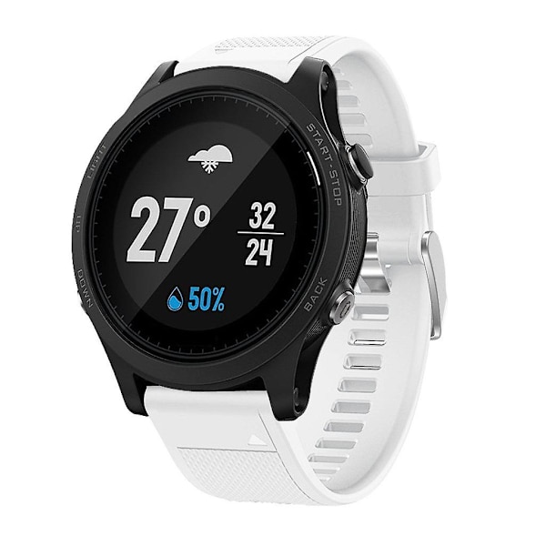 För Garmin Garmin Forerunner 945 Snabbkoppling Silikon Armband (spänne) Vit