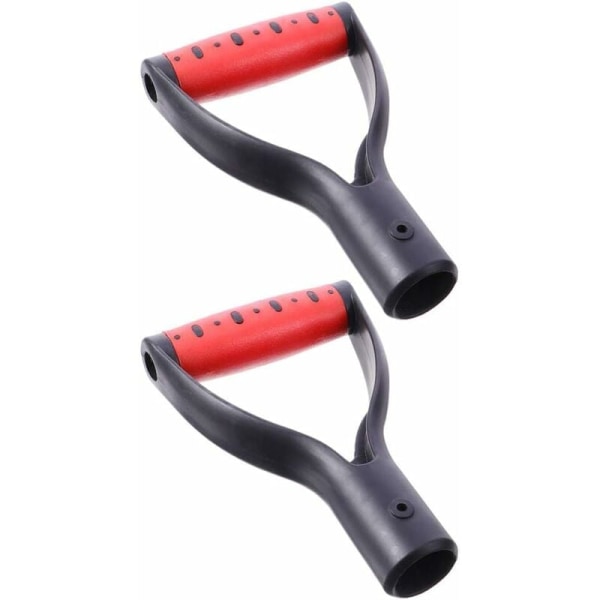 2pcs D-shaped plastic snow shovel handle, spade, forks, replacement sleeves, digging, raking, tools, garden accessories