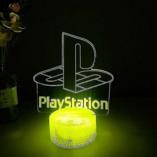 Night Lamp Game Over Sign Light Gaming Room Desk Setup 3D Light Table Bar Decor