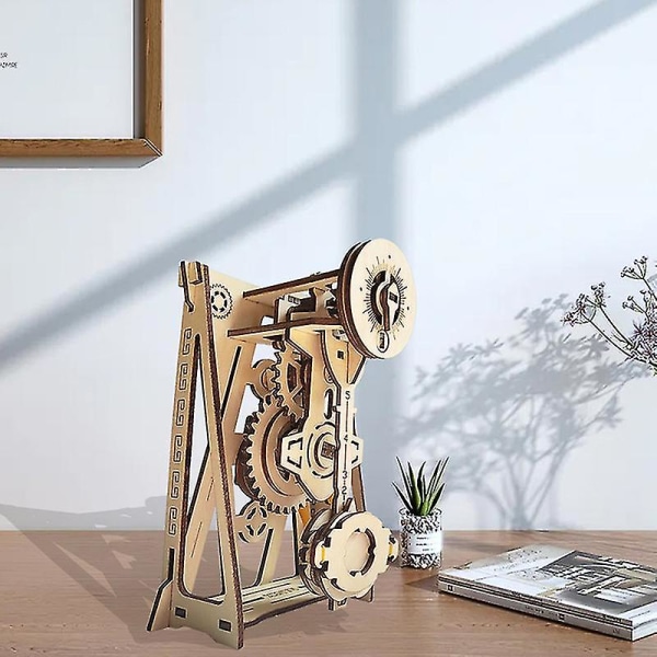 3D-puinen palapeli DIY-heilurikello, mekaaninen sarja
