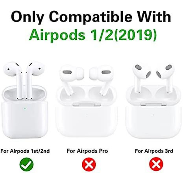 Til Airpod 1/2 Etui Sød Tegneserie 3d Unik Blød Tpu Dæk Sjov Mode Sjov Kawaii Karakter Stilfuld Design Etuier Kvinder Piger Drenge Teen Til Air Pods 1