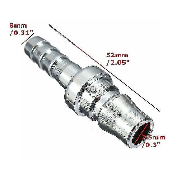 4x 8mm gasslang kopparmunstycke snabbkoppling för husbil