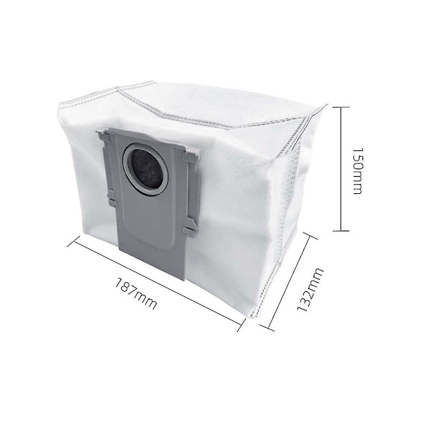 12 kpl T8 Plus G10s Pure/pro G20 Q5 -pölynimurin hiilisuodatinpussit - valkoinen