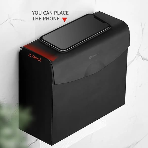 Toalettpappershållare väggmonterad vattentät rum badrum tissue box