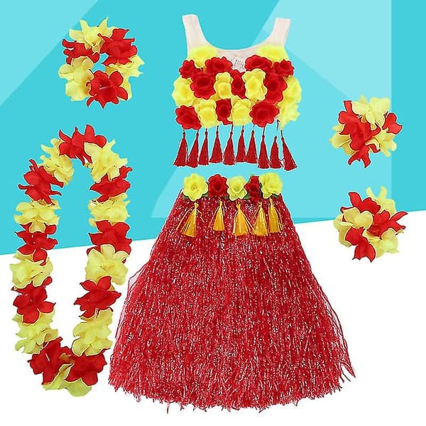 1 set Hawaii Gräs Kjol Set