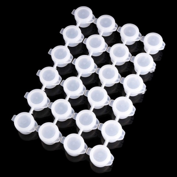 10 set 6-delad mini 3ml tom pigmentlåda, förvaringsbehållare målningskonst hantverksmaterial, pärlor för arrangör