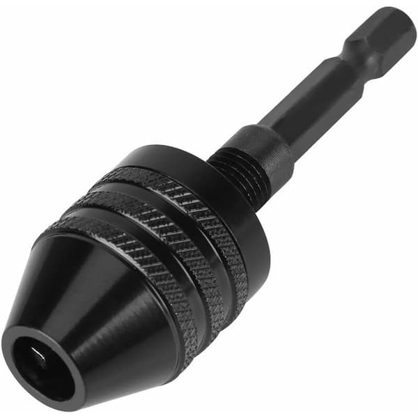 Nøgleløs Chuck Adapter med Hex Skaft Kapacitet 0,8-8mm til Elektrisk Skruetrækker (Sort Hex Skaft Chuck (0,8-8mm) Model A)