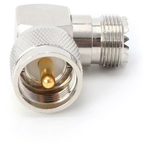 Ootdty Uhf Pl259 Han til So239 Hun Retvinklet 90 Grader RF Adapter Stik
