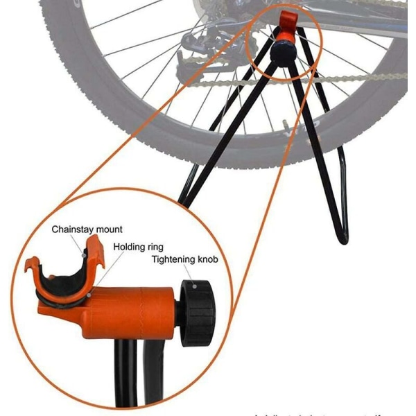 1 ställbar cykelhållare cykelställ cykelnav displayställ golvförvaring cykelställ reparationsställ svart fäste