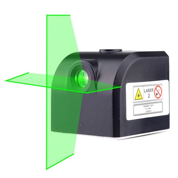 Grön/röd lasernivå självnivellerande 3d korslinjemätverktygssats med magnet Fix Yo（Grön）