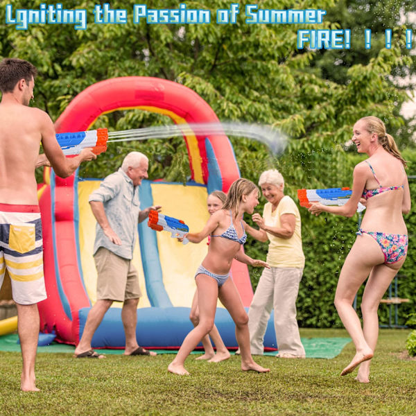 Vattenpistol för utomhuspoolparty, sommarvattenleksaker för trädgård och strand
