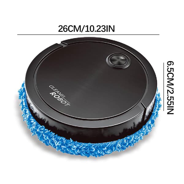 Mopping Robot + 2 Rengöringsdukar Svart