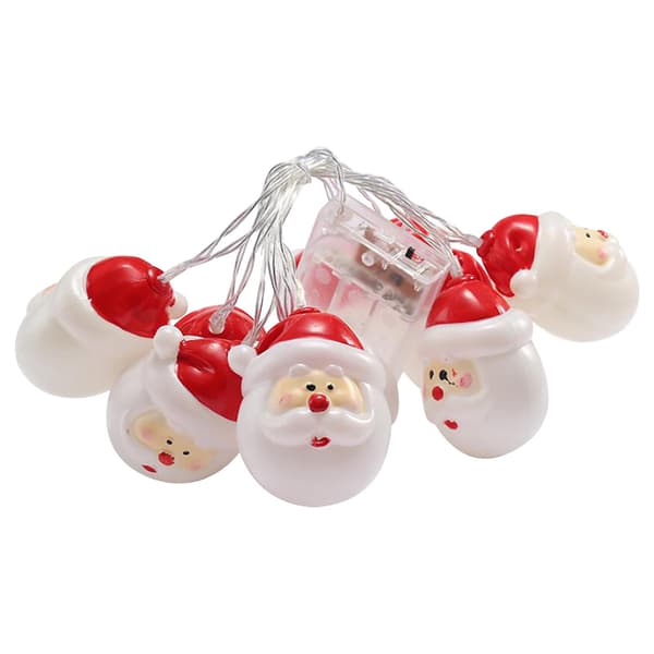 Led Santa Claus Strålkastare String Juldekoration Lampor Batteri TypB