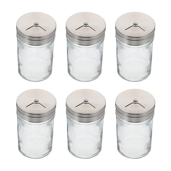 6 st Saltkar i glas