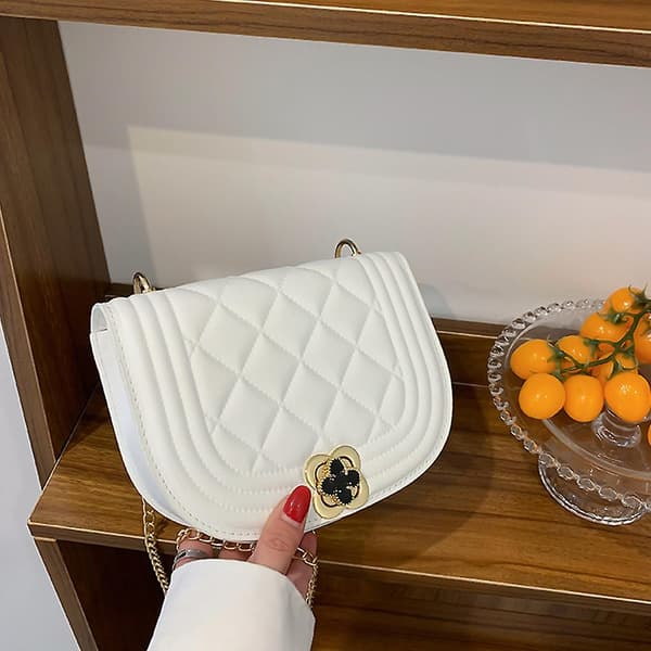Crossbody-väskor för kvinnor, trendig axelväska, bekväma crossbody-handväskor för kvinnor, vit