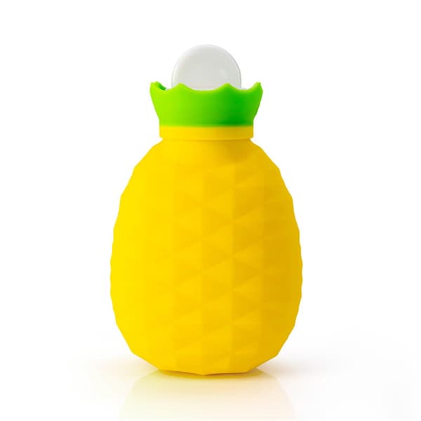 Ananas Silikon Varmvattenflaska Gul