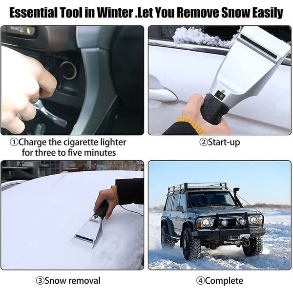 Bilvärmare snöskyffel biluppvärmd snöslunga