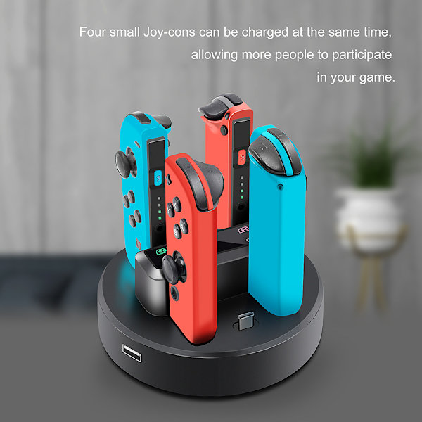 Multiladdare 4 laddningsstation Dock för Nintendo Switch