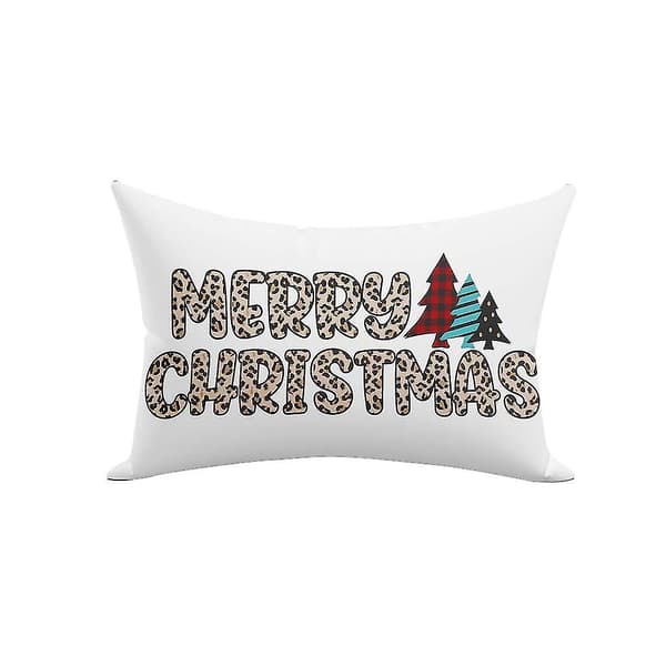 Ny Jul Kudde Kuddvar Överkast Kuddfodral Soffa Kuddfodral
