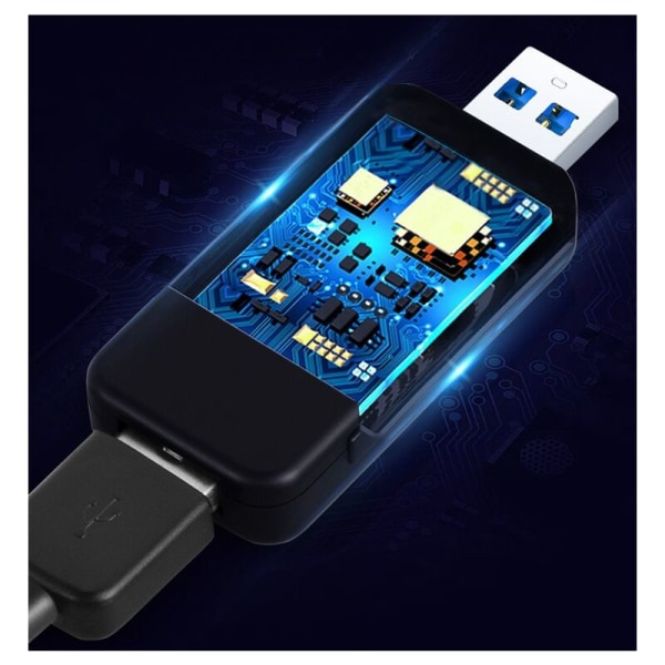 10 i 1 USB Tester DC Digital Voltmeter Amperemeter Spænding Amperemeter Detektor Power Bank Opladningsindikator (sort, 1 stk)