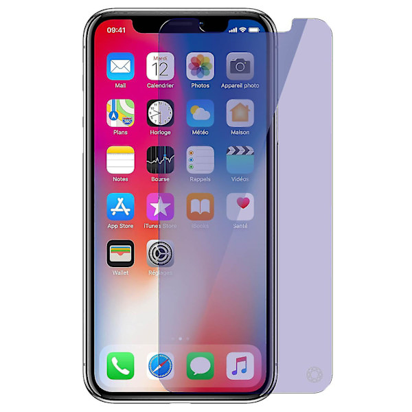 Anti-ljusfilm Iphone X / Xs skyddshärdat glas 9h + -1