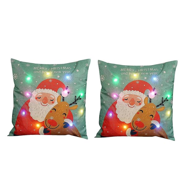 Julbelysning LED Kuddfodral Heminredning Kuddfodral Soffa Blinkande