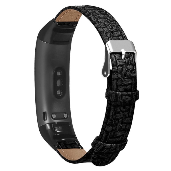 För Huawei Honor Armband Huawei Honor Flätad LäderremSvart