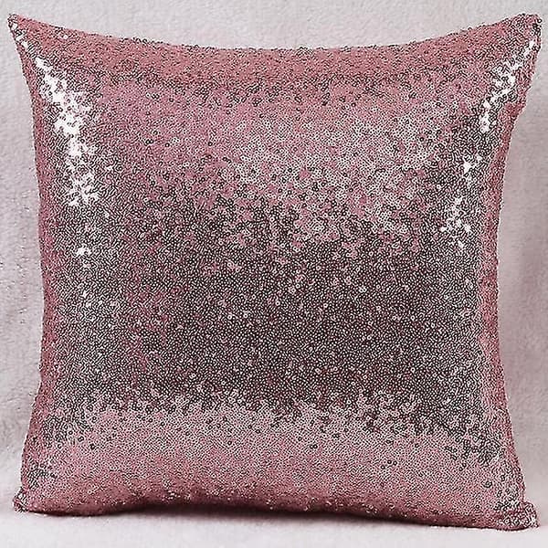 Solid Färgad Glitter Sekvens Kuddfodral Café Heminredning Kuddfodral